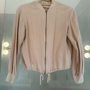 Melrose and Market Light Tan Bomber Jacket